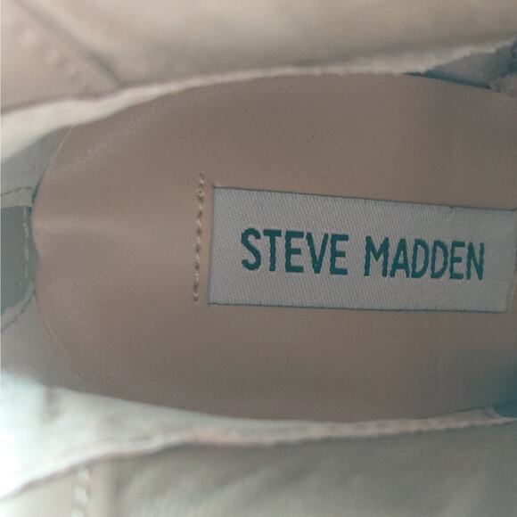 Steve Madden Vapor Studded Stiletto Ankle Boots Women’s 6 Tan Pointed Toe Glam - Picture 11 of 11